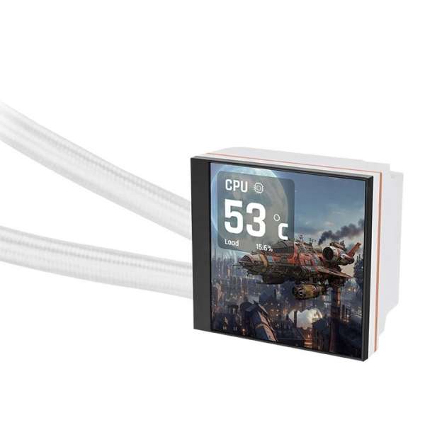 Thermaltake MAGFloe 420 Ultra ARGB Sync AIO Liquid Cooler Snow Edition White
