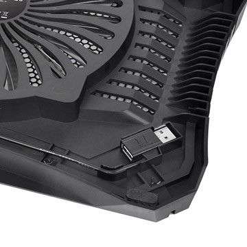 Thermaltake Massive V20 Hatékony hűtési teljesítményű notebook hűtő Black