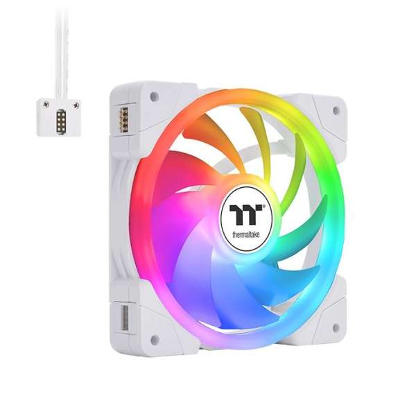 Thermaltake SWAFAN EX12 ARGB Sync PC Cooling Fan White TT Premium Edition (3-Fan Pack)