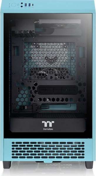 Thermaltake The Tower 200 Mini Chassis Tempered Glass Turquoise