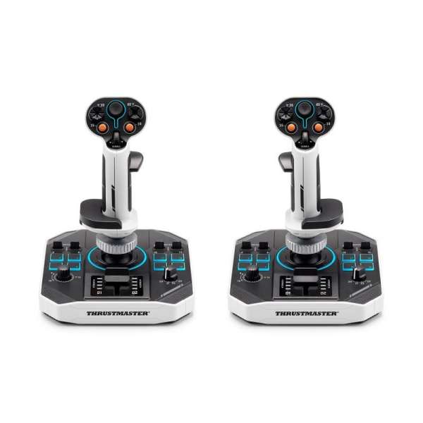 Thrustmaster Sol-R 1 HOSAS Space Sim Duo USB Joystick White