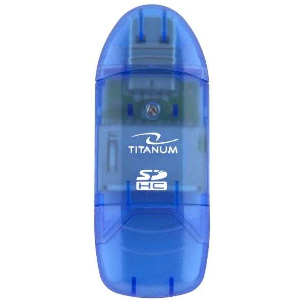 Titanium TA101B USB2.0 Card Reader Blue