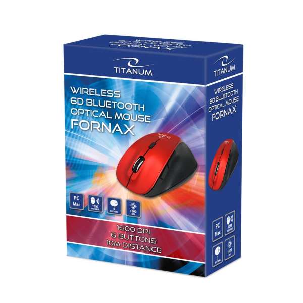 Titanium TM122R Fornax Bluetooth Mouse Red