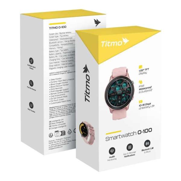 TITMO O-100 Smart Watch Pink TITMO O-100 Smart Watch Pink