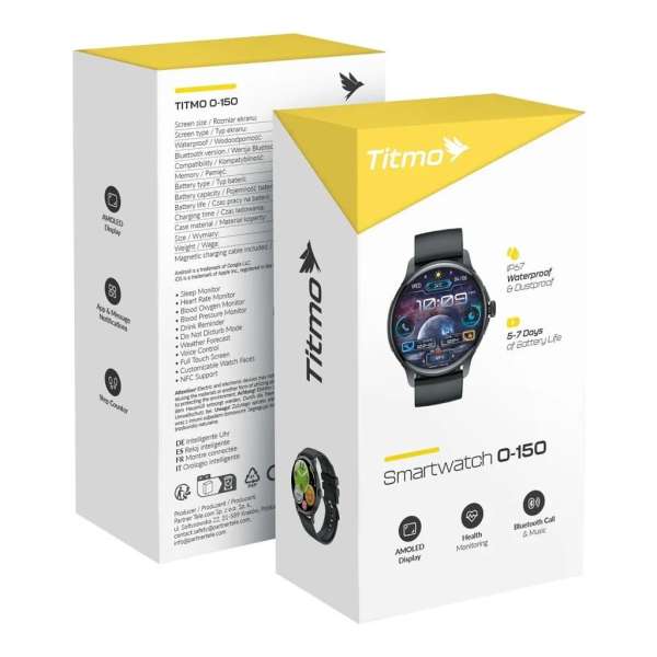 TITMO O-150 Smart Watch Black TITMO O-150 Smart Watch Black