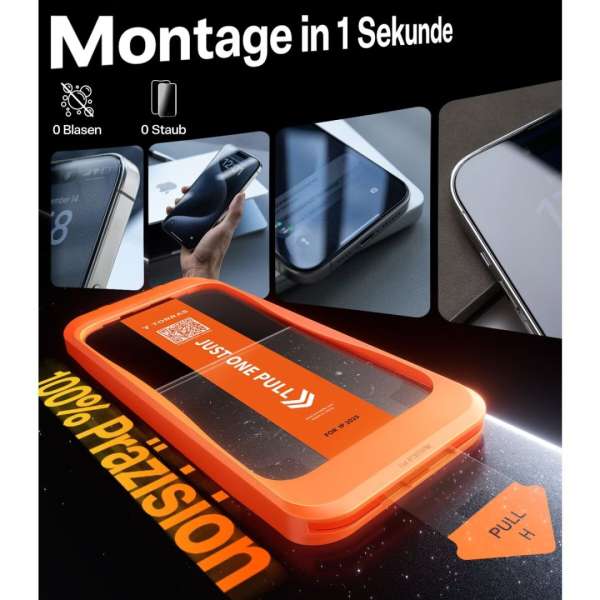 Torras GlassGo Install Master Screen Protector for iPhone 17 Air Clear
