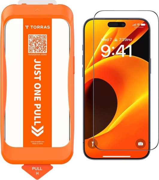 Torras GlassGo Install Master Screen Protector for iPhone 17 Clear