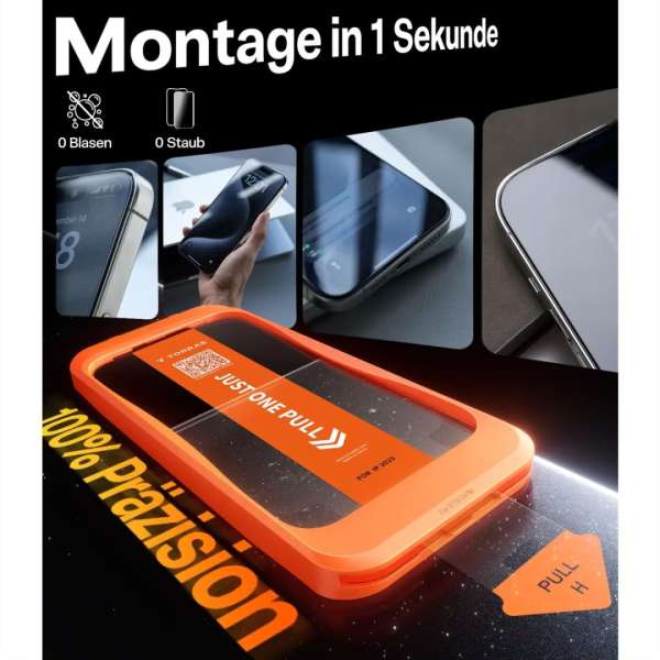Torras GlassGo Install Master Screen Protector for iPhone 17 Clear