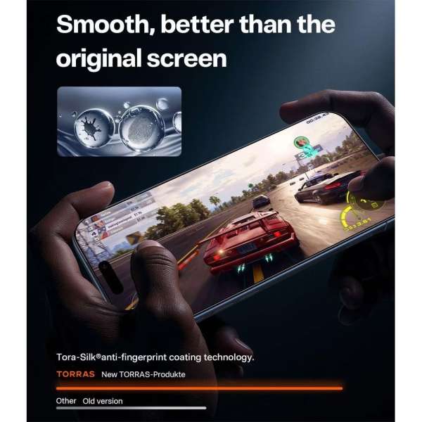 Torras GlassGo Install Master Screen Protector for iPhone 17 Pro Max Clear