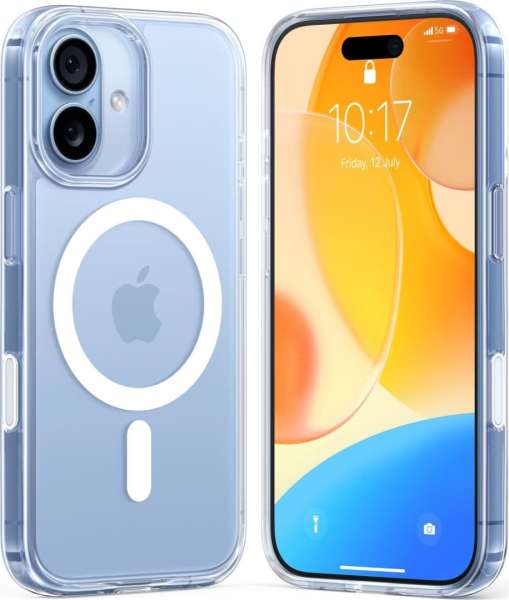 Torras Guardian Magnetic case for iPhone 17 Clear