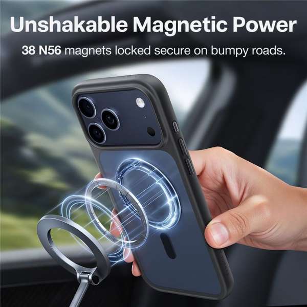 Torras Guardian Magnetic case for iPhone 17 Pro Black
