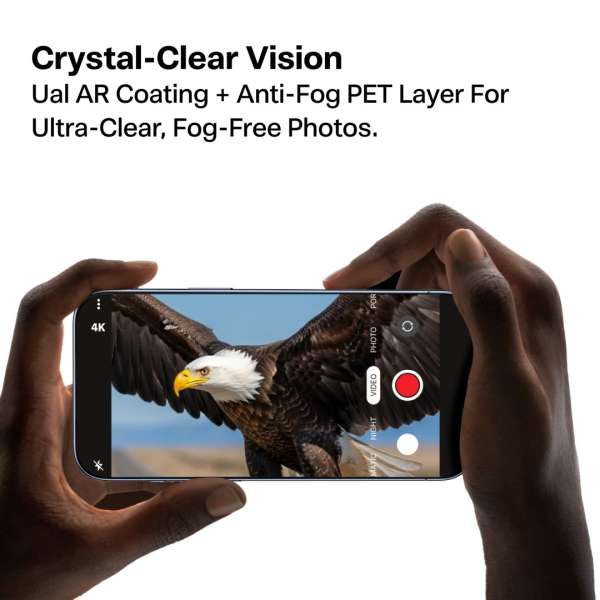 Torras Lensguard camera protector for iPhone 17 Black