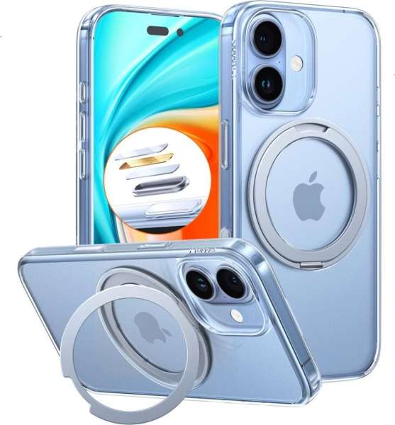 Torras Ostand Pro case for iPhone 17 Clear