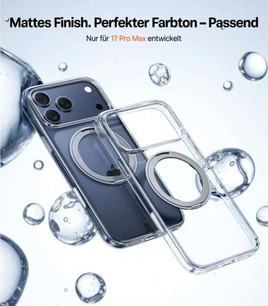 Torras Ostand Pro case for iPhone 17 Pro Clear