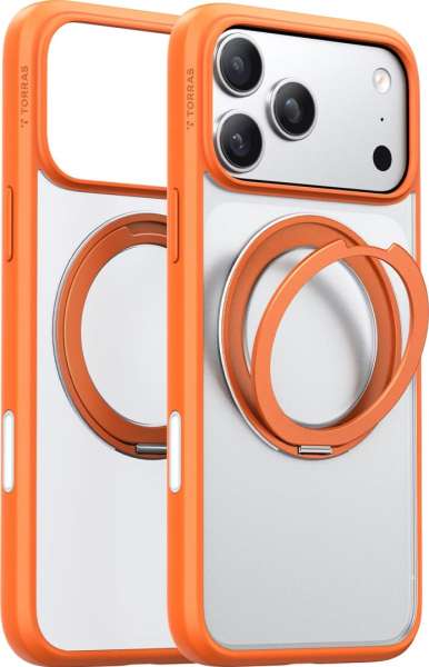 Torras Ostand Pro case for iPhone 17 Pro Max Energy Orange