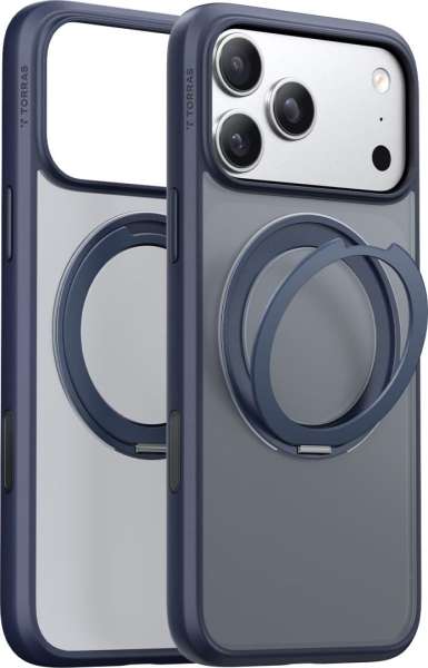 Torras Ostand Pro case for iPhone 17 Pro Max Midnight Blue