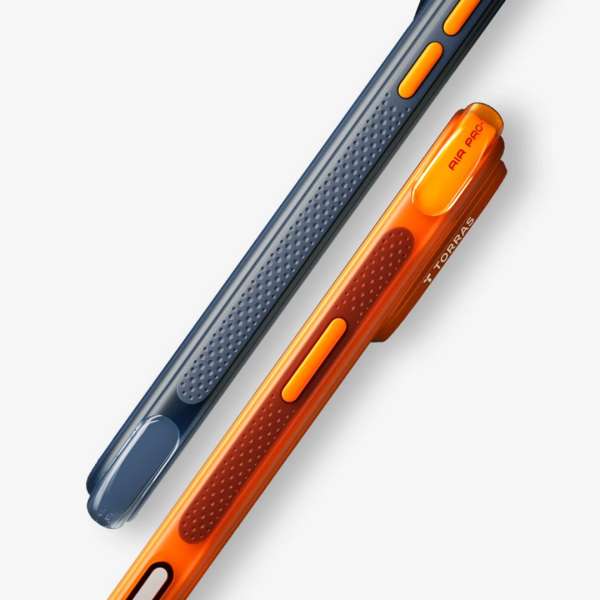 Torras Ostand Q3 Air case for iPhone 17 Pro Deep Blue