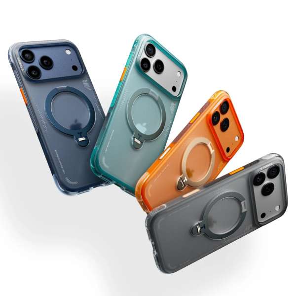 Torras Ostand Q3 Air case for iPhone 17 Pro Deep Blue