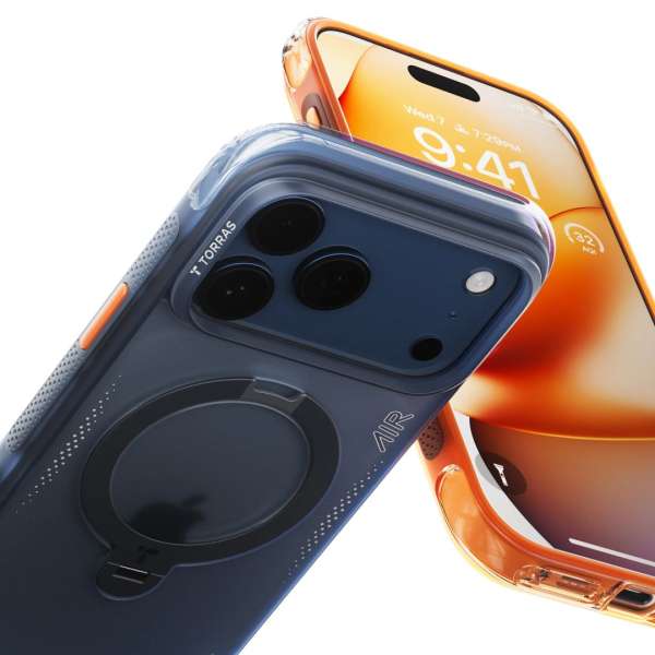 Torras Ostand Q3 Air for iPhone 17 Pro Horizon Orange