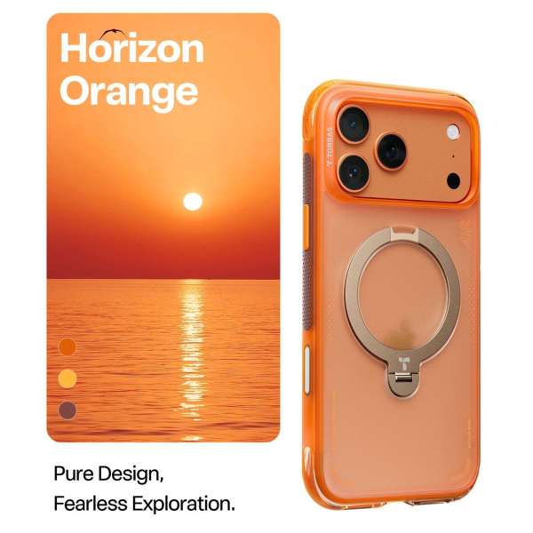 Torras Ostand Q3 Air for iPhone 17 Pro Max Horizon Orange