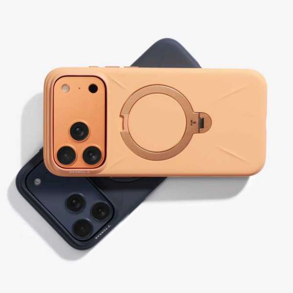 Torras Ostand Q3 Silicone case for iPhone 17 Pro Max Obsidian Black