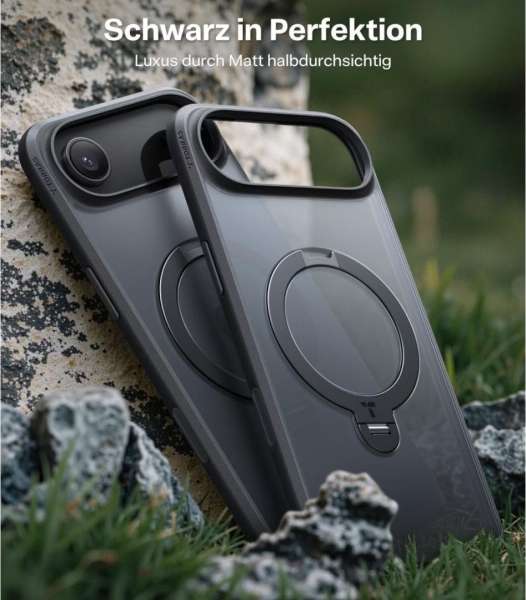 Torras Ostand Q3 Spin case for iPhone 17 Air Black