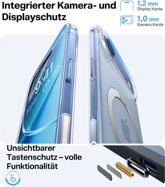 Torras Ostand Q3 Spin case for iPhone 17 Air Clear