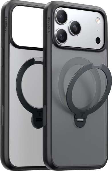Torras Ostand Q3 Spin case for iPhone 17 Pro Max Black