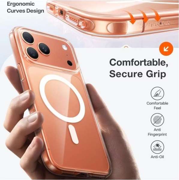 Torras Torras Guardian Magnetic case for iPhone 17 Pro Clear