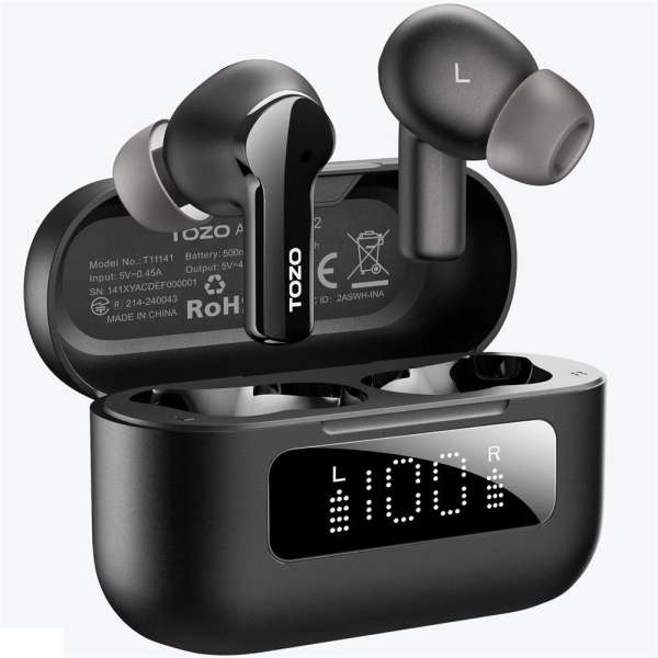 TOZO Aerosound 2 NC TWS Bluetooth Headset Black
