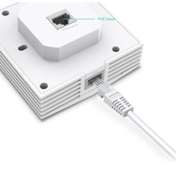 TP-Link EAP650-Wall AX3000 Wall Plate WiFi 6 Access Point White
