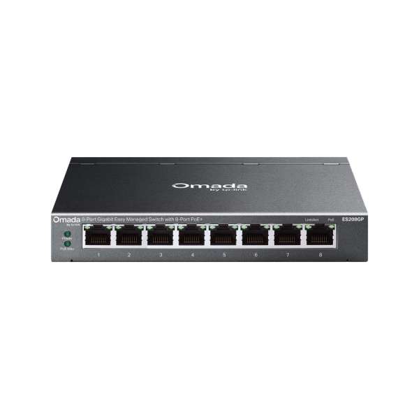 TP-Link ES208GP Omada 8-Port Gigabit Easy Managed Switch with 8-Port PoE+