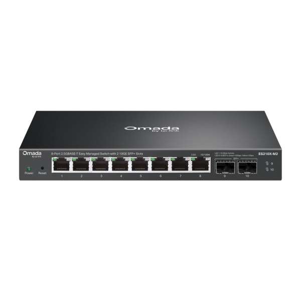 TP-Link ES210X-M2 Omada 8-Port 2.5G BASE-T Easy Managed Switch with 2 10GE SFP+ Slots