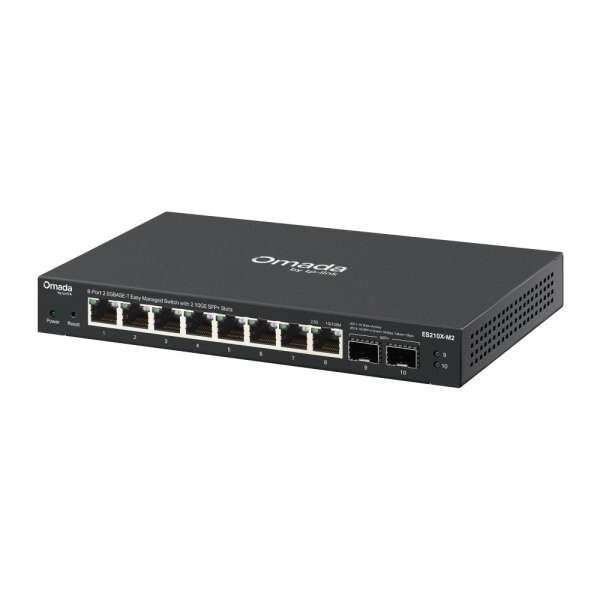 TP-Link ES210X-M2 Omada 8-Port 2.5G BASE-T Easy Managed Switch with 2 10GE SFP+ Slots