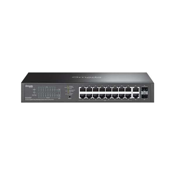 TP-Link ES220GP Omada 20-Port Gigabit Easy Managed Switch with 16-Port PoE+