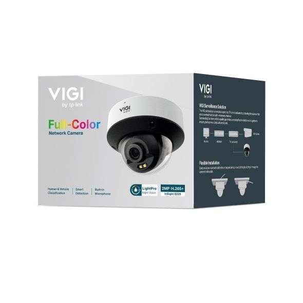 TP-Link InSight S225 (2.8mm) VIGI 2MP Full-Color Dome Network Camera