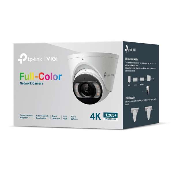 TP-Link InSight S485 (2.8mm) VIGI 8MP Full-Color Turret Network Camera