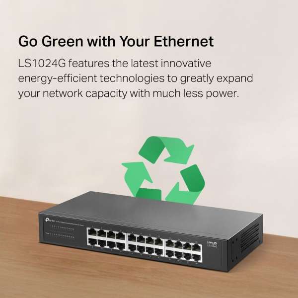 TP-Link LS1024G 24-Port Gigabit Desktop/Rackmount Switch