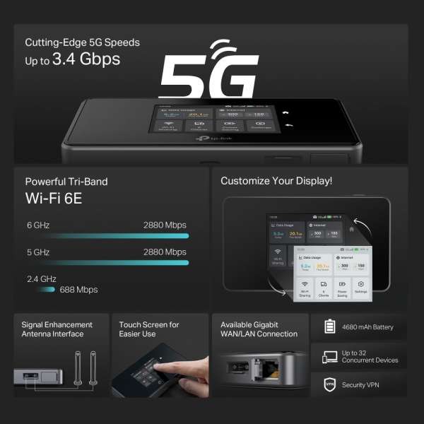TP-Link M8550 5G Mobile Wi-Fi