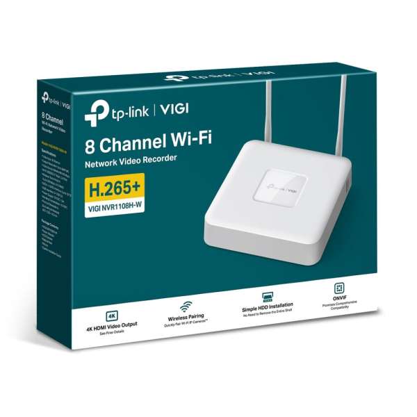 TP-Link NVR1108H-W VIGI 8 Channel Wi-Fi Network Video Recorder