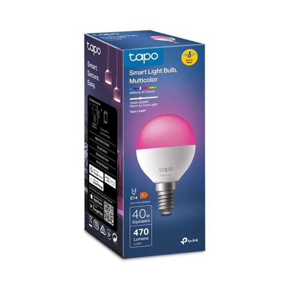 TP-Link Tapo L430P Smart P45 Light Bulb Multicolor
