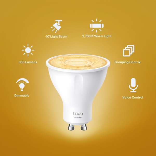 TP-Link Tapo L610 Smart Wi-Fi Spotlight (4 Pack)