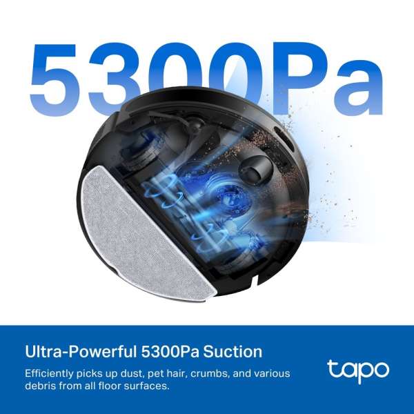 TP-Link Tapo RV20 Max 5300Pa Suction MagSlim LiDAR Navigation Robot Vacuum