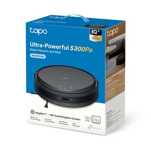 TP-Link Tapo RV20 Max 5300Pa Suction MagSlim LiDAR Navigation Robot Vacuum