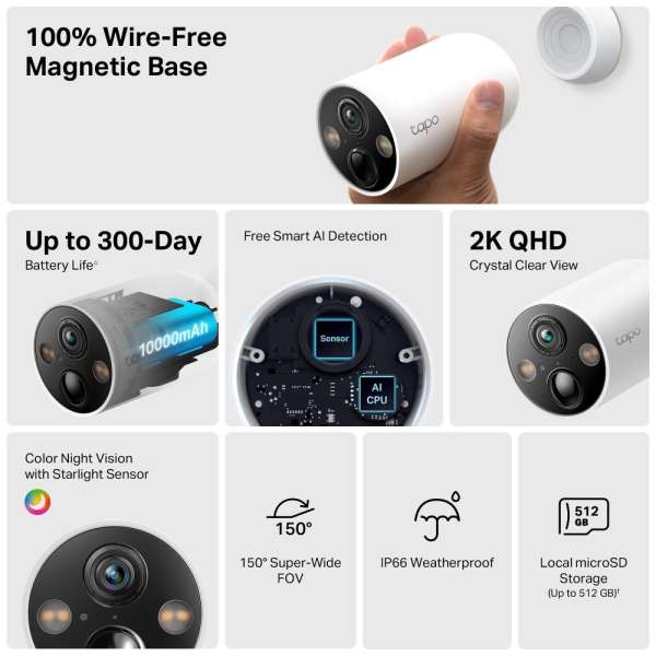TP-Link TC85 Smart Wire-Free Security Camera