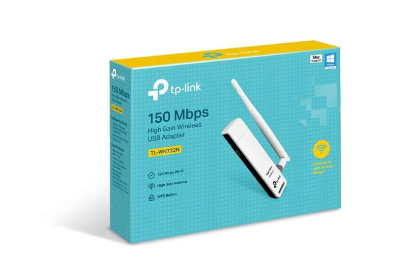 TP-Link TL-WN722N 150Mbps High Gain Wireless USB Adapter + antenna