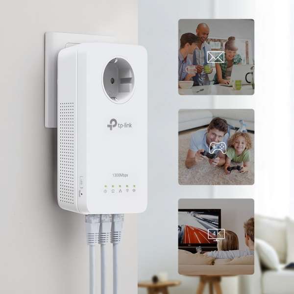 TP-Link TL-WPA1300P KIT AV1300-AC1200 Gigabit WiFi Powerline Adapter Kit