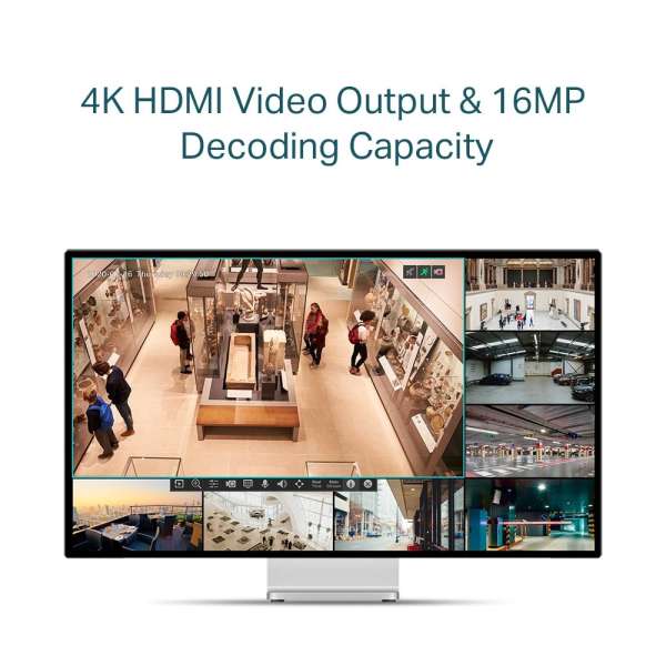 TP-Link VIGI NVR1004H VIGI 4 Channel Network Video Recorder TP-Link VIGI NVR1004H VIGI 4 Channel Network Video Recorder
