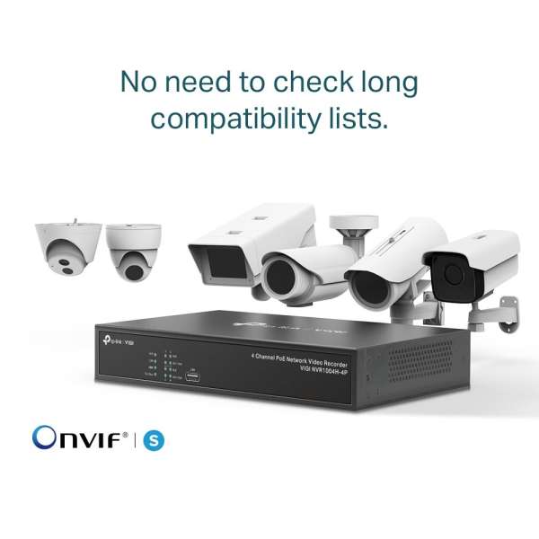 TP-Link VIGI NVR1004H VIGI 4 Channel Network Video Recorder TP-Link VIGI NVR1004H VIGI 4 Channel Network Video Recorder