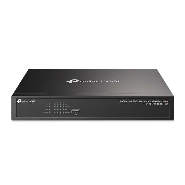 TP-Link VIGI NVR1008H-8P VIGI 8 Channel PoE+ Network Video Recorder TP-Link VIGI NVR1008H-8P VIGI 8 Channel PoE+ Network Video Recorder